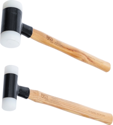 BGS 1859, Sada paliček s nylonovou hlavou | násada Hickory | bez zpětného rázu | O 30 / 45 mm | 300 / 550 g | 2dílná