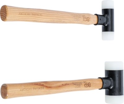 BGS 1859, Sada paliček s nylonovou hlavou | násada Hickory | bez zpětného rázu | O 30 / 45 mm | 300 / 550 g | 2dílná