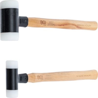 BGS 1859, Sada paliček s nylonovou hlavou | násada Hickory | bez zpětného rázu | O 30 / 45 mm | 300 / 550 g | 2dílná