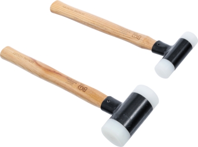 BGS 1859, Sada paliček s nylonovou hlavou | násada Hickory | bez zpětného rázu | O 30 / 45 mm | 300 / 550 g | 2dílná