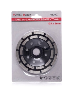 Diamantový segmentový kotouč na broušení betonu, 125 x 22,2 mm, PB2007