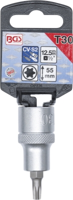 BGS 4371, Nástrčná hlavice | 12,5 mm (1/2") | T-profil (pro Torx) T30