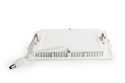 Zapuštěný čtvercový LED panel bílý 12W