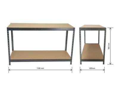 Matabro MB-SH05, Pracovní stůl | 2 police | 1500 x 600 x 900 mm