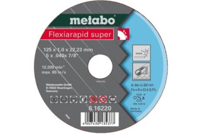 Metabo 616208000 Řezný kotouč Flexiarapid super 115x0,8x22,23 Inox, TF 42