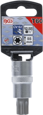 BGS 4378, Nástrčná hlavice | 12,5 mm (1/2") | T-profil (pro Torx) T60
