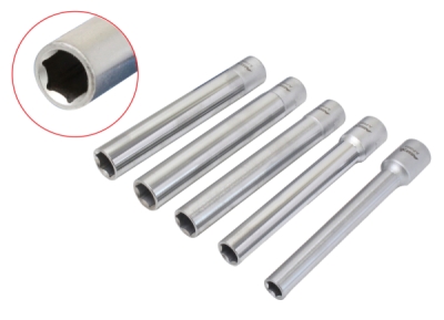 ASTA A-P38S5, šestihranné nástrčné hlavice 3/8", 8 - 14 mm, délka 120 mm