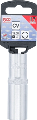 BGS 10257, Nástrčná hlavice Gear Lock, prodloužená | 12,5 mm (1/2") | 17 mm