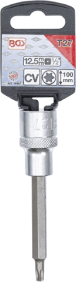 BGS 4467, Nástrčná hlavice | délka 100 mm | 12,5 mm (1/2") | T-profil (pro Torx) T27