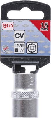 BGS 10215, Nástrčná hlavice Gear Lock | 12,5 mm (1/2") | 15 mm