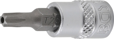 BGS 2360, Nástrčná hlavice | 6,3 mm (1/4") | T-profil (pro Torx) s otvorem T25
