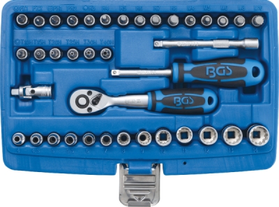 BGS 2151, Gola sada Gear Lock | 6,3 mm (1/4") | 38dílná