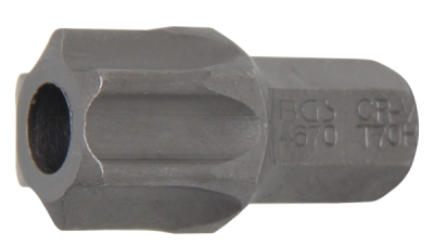 BGS 4670, Bit | Délka 30 mm | pohon vnější šestihran 10 mm (3/8") | T-profil (pro Torx) s otvorem T70