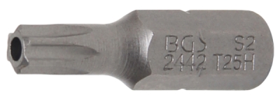 BGS 2442, Bit | Délka 25 mm | pohon vnější šestihran 6,3 mm (1/4") | T-profil (pro Torx) s otvorem T25