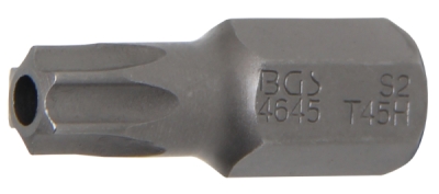 BGS 4645, Bit | Délka 30 mm | pohon vnější šestihran 10 mm (3/8") | T-profil (pro Torx) s otvorem T45