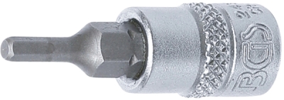 BGS 2497, Nástrčná hlavice | 6,3 mm (1/4") | vnitřní šestihran 3 mm