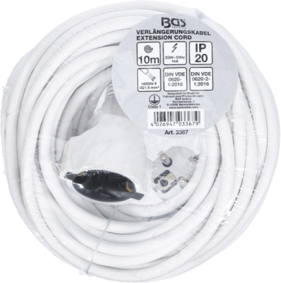 BGS 3367, Prodlužovací kabel | 10 m | 3 x 1,5 mm2 | IP 20