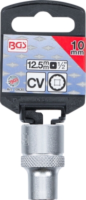 BGS 10630, Nástrčná hlavice dvanáctihranná | 12,5 mm (1/2") | 10 mm