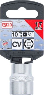 BGS 10617, Nástrčná hlavice šestihranná | 10 mm (3/8") | 17 mm