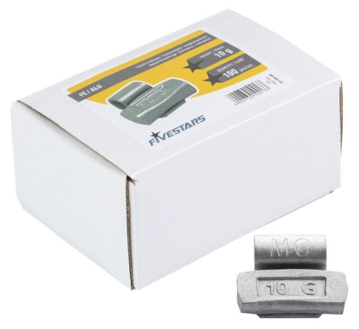 Fivestars FE ALU-10G, Ocelové závaží pro hliníkové disky Fivestars 10g - 100 ks - 01-00-48