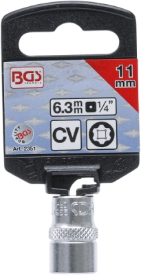 BGS 2351, Nástrčná hlavice Super Lock | 6,3 mm (1/4") | 11 mm