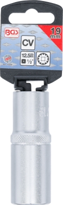 BGS 10259, Nástrčná hlavice Gear Lock, prodloužená | 12,5 mm (1/2") | 19 mm