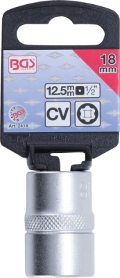 BGS 2418, Nástrčná hlavice Super Lock | 12,5 mm (1/2") | 18 mm