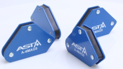 ASTA A-4MAG9, magnetické úhelníky ke svařování | nastavitelný úhel 45°, 90° a 135°, aplikační síla 4 kg