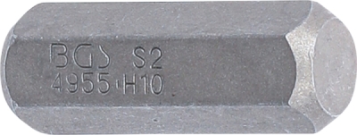 BGS 4955, Bit | Délka 30 mm | pohon vnější šestihran 10 mm (3/8") | vnitřní šestihran 10 mm