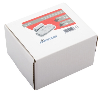 Fivestars FE-15G, Ocelové závaží pro plechové disky Fivestars 15g - 100 ks, 01-00-37