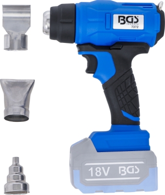 BGS 7372, Akumulátorová horkovzdušná pistole | 18 V | bez akumulátoru