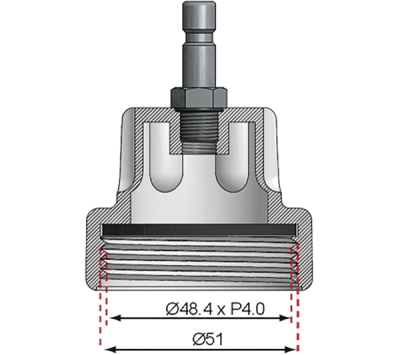 BGS 8027-11, Adaptér č. 11 pro BGS 8027, 8098 | pro Audi, VW
