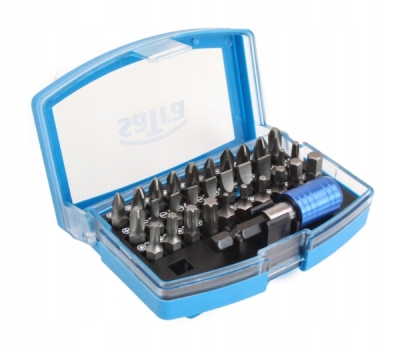 SATRA S-BSET31, sada šroubovacích bitů TORX, PZ, PH s magnetickým držákem bitů