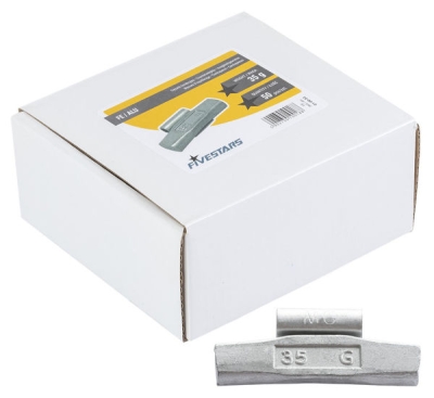 Fivestars FE ALU-35G, Ocelové závaží pro hliníkové disky Fivestars 35g - 50 ks -01-00-53