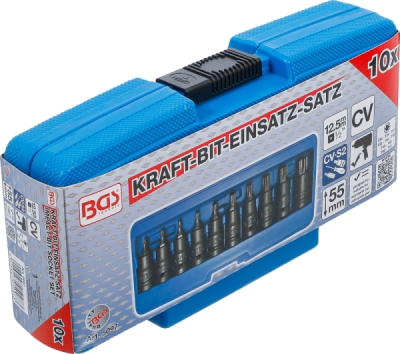 BGS 5097, Sada silových nástrčných hlavic | 12,5 mm (1/2") | T-profil (pro Torx) T20 - T70 | 10dílná