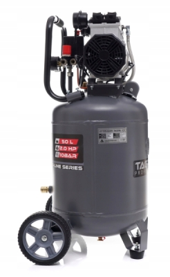 AKČNÍ SET SETTA3396M, Bezolejový vertikální kompresor 50l, 230V, 2 písty, 2000W | 10 BAR + příslušenství