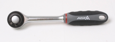 ASTA A-KH4317, ráčna 3/8" s posuvným čtyřhranem, 199 mm, 36 zubů, protiskluzová rukojeť