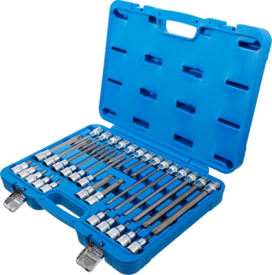 BGS 5182, Sada nástrčných hlavic | 12,5 mm (1/2") | T-profil (pro Torx) | 32dílná