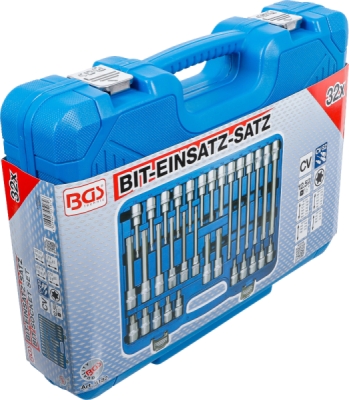 BGS 5182, Sada nástrčných hlavic | 12,5 mm (1/2") | T-profil (pro Torx) | 32dílná