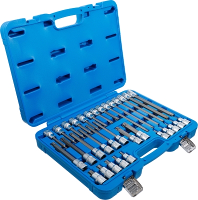 BGS 5182, Sada nástrčných hlavic | 12,5 mm (1/2") | T-profil (pro Torx) | 32dílná