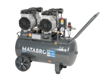 AKČNÍ SET SETMB-K203, Bezolejový kompresor 50l, 230V, 4 písty s příslušenstvím | 2x1500W | Matabro