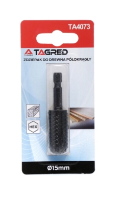 Tagred TA4073, Půlkruhový frézovací bit do dřeva | šestihran | ?15 mm
