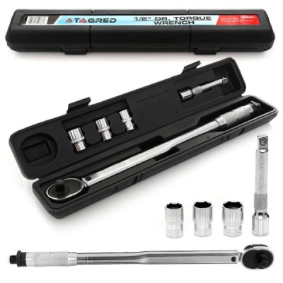 klucz dynamometryczny 1/2" 28-210 Nm 460mm z nasadkami 17/19/21mm