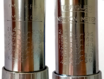 klucz dynamometryczny 1/2" 28-210 Nm 460mm z nasadkami 17/19/21mm