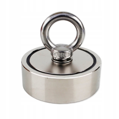 Kraft&Dele KD10416 Magnetický držák neodymový magnet 240 kg | Neodymový permanentní magnet s karabinou a odolným pouzdrem