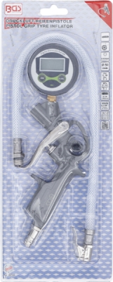 BGS 6794, Pistole pro huštění pneumatik s manometrem | digitální | 0 - 8 barů