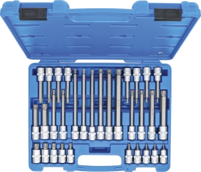 BGS 5190, Sada nástrčných hlavic | 12,5 mm (1/2") | TP-profil (pro Torx Plus) TP20 - TP70 | 32dílná