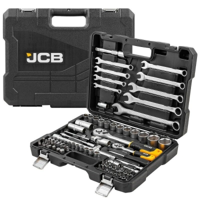 JCB-4821-5, Sada klíčů, hlavic a bitů | 1/2" a 1/4" | 82 ks