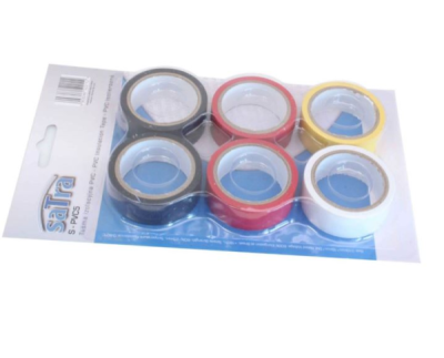 SATRA S-PVC5, Izolační páska z PVC | 5 m délka, 19 mm šířka, elektrická izolace, odolnost vůči stárnutí