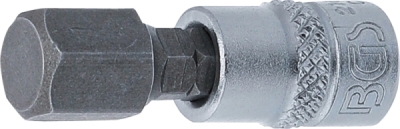 BGS 2161-10, Nástrčná hlavice | 6,3 mm (1/4") | vnitřní šestihran 10 mm